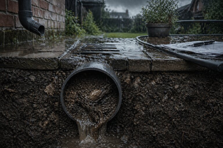 Canalisation eau pluviale bouchée : que prend en charge votre assurance ?