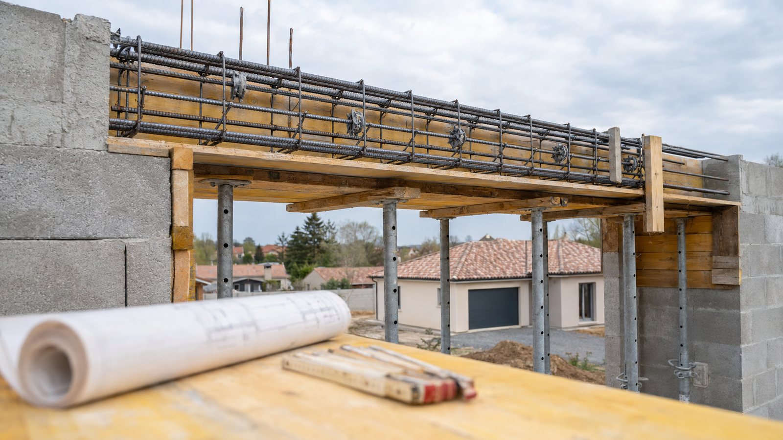 Ferraillage et coffrage d'une poutre béton dimensionnée par une note de calcul de structure